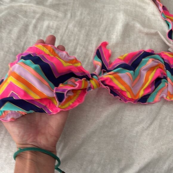 Victoria's Secret rainbow bikini bandeau M - Picture 4 of 6